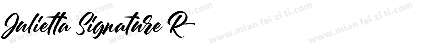 Julietta Signature R字体转换